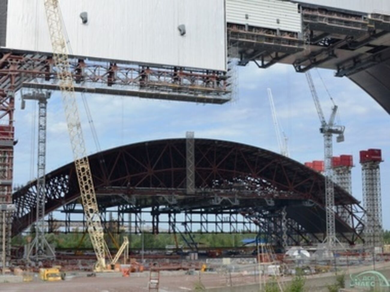 Строительство нового укрытия по состоянию на июль 2014 года