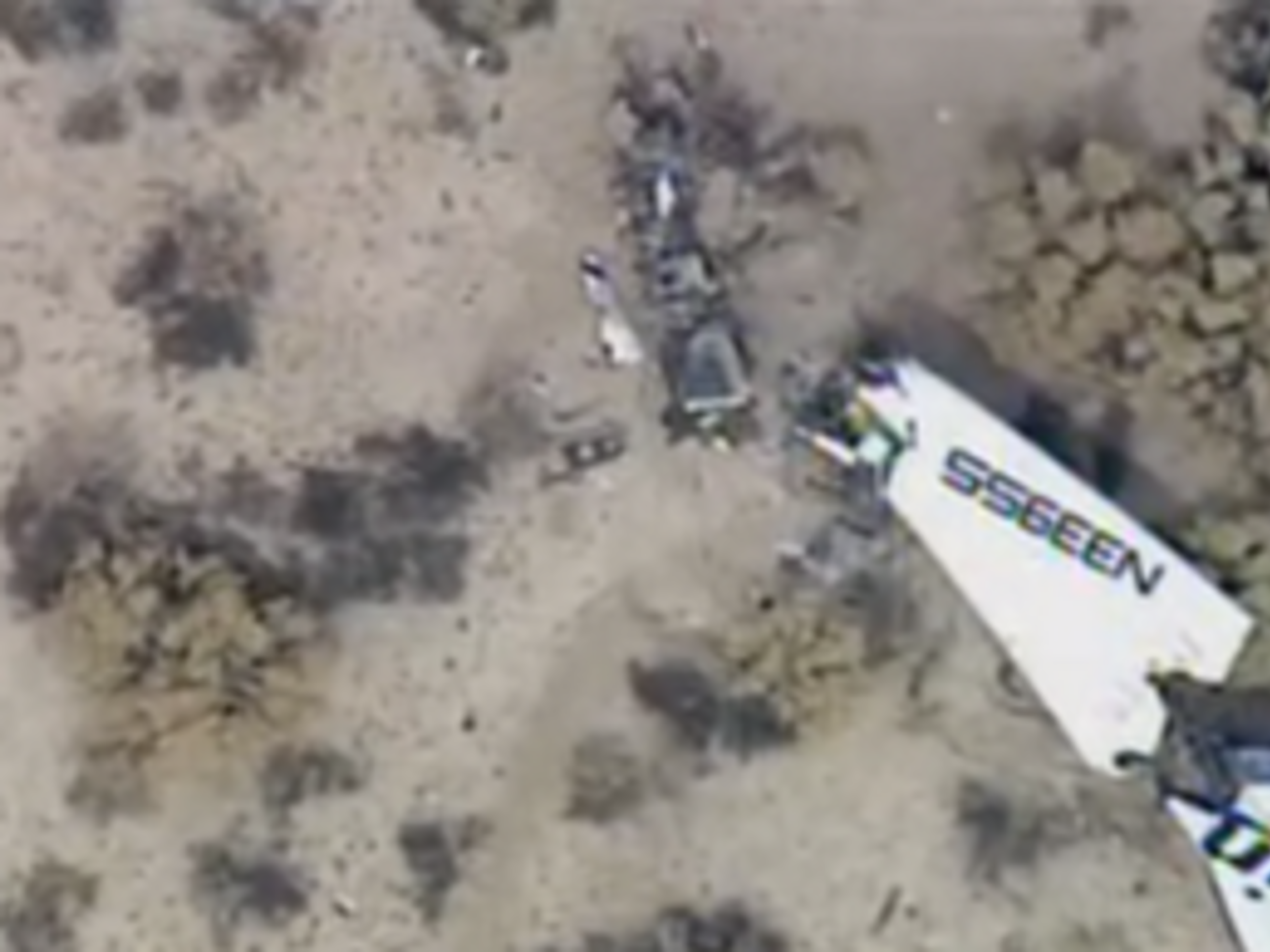 Место крушения&nbsp;SpaceshipTwo