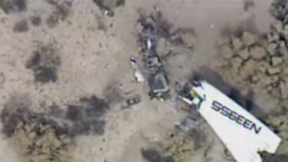 Место крушения SpaceshipTwo