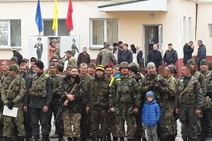 Встреча батальона Нацгвардии имени генерала Кульчицкого в Киеве