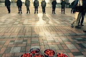 Активисты приготовили помидоры для депутатов, не поддержавших антикоррупционные законопроекты