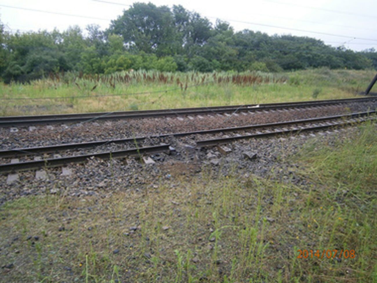 В районе станции Красный Лиман подорвали пути