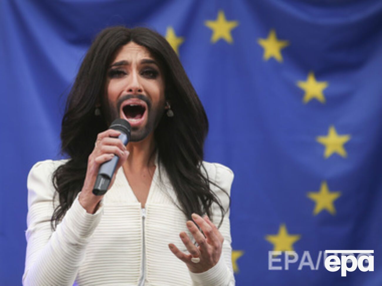 Выступление Кончиты было посвящено борьбе с гомофобией