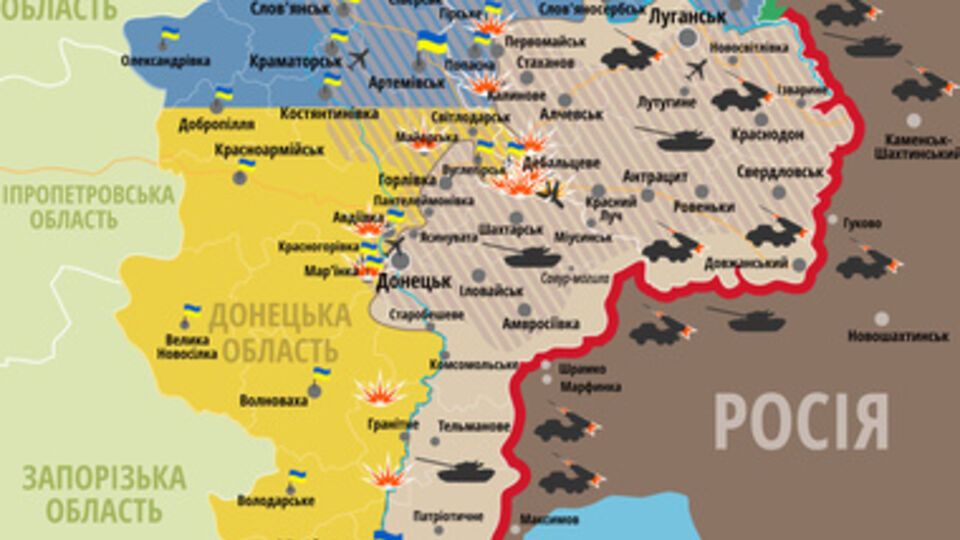 Зона АТО останется в своих прежних границах, заявили в СНБО