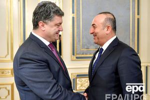 Порошенко встретился с главой МИД Турции
