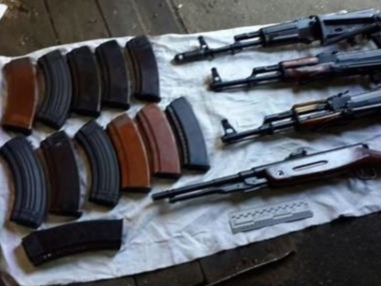 У задержанного изъят арсенал оружия