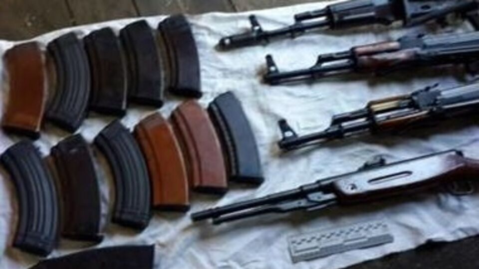 У задержанного изъят арсенал оружия