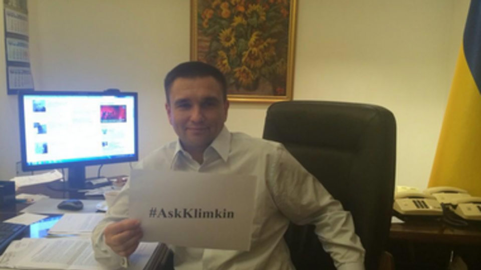 В Twitter проходит пресс-конференция "Спроси у Климкина"