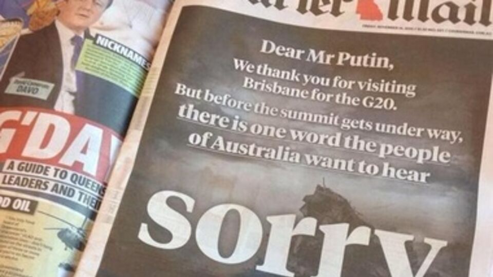 Австралийская газета хочет, чтобы Путин извинился за сбитый под Донбассом Boeing