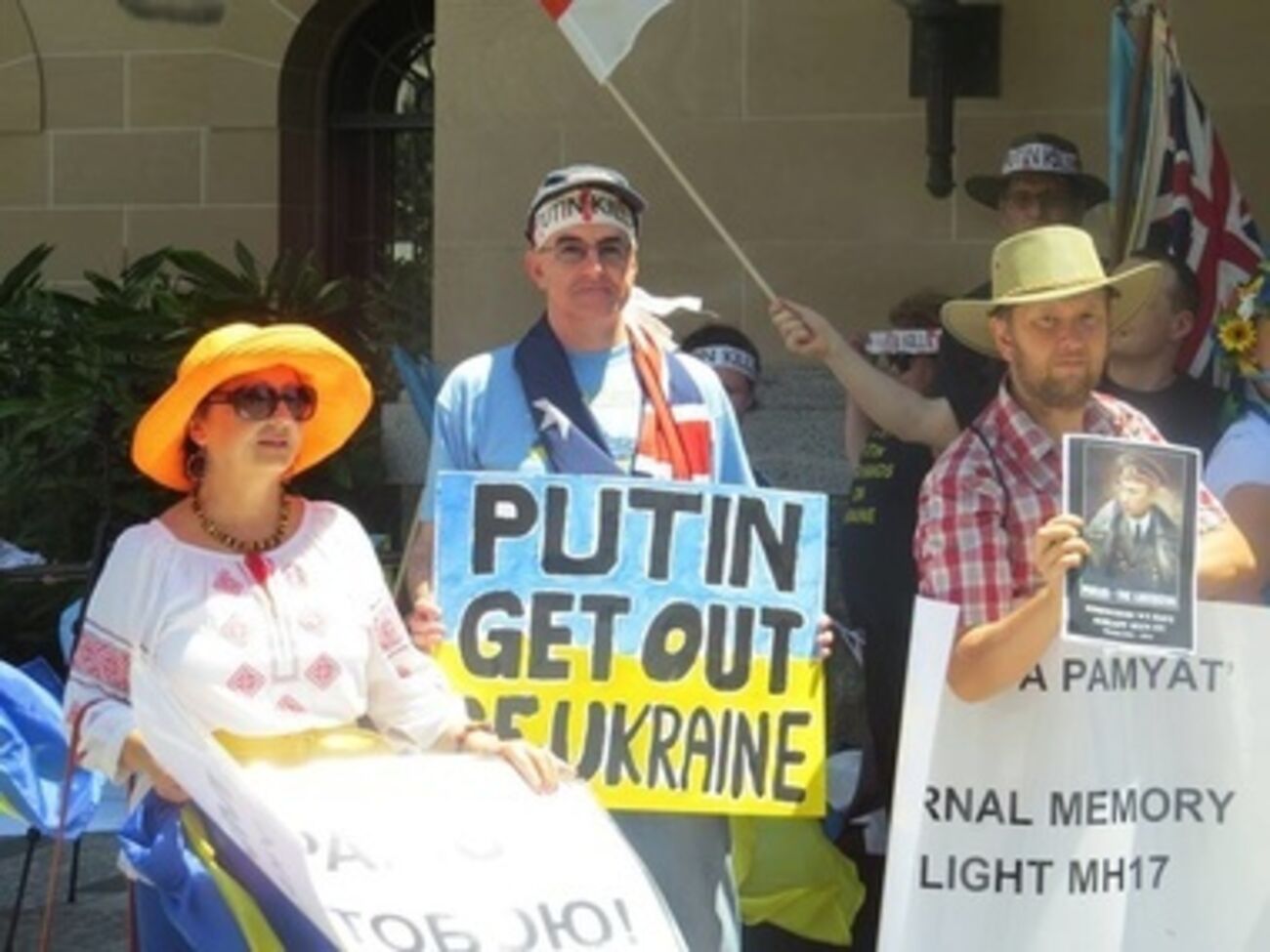 Украинские австралийцы встретили Путина акцией протеста