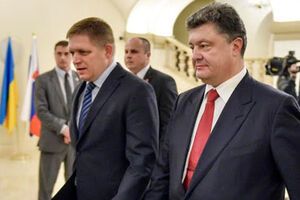 Роберт Фицо и Петр Порошенко