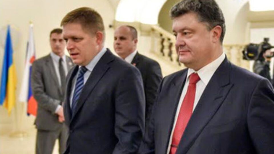 Роберт Фицо и Петр Порошенко