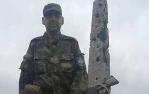 Потехин на вершине Саур-Могилы утром 19 августа, накануне атаки