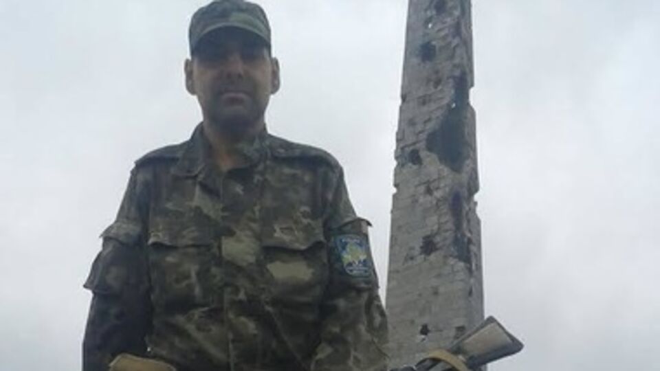 Потехин на вершине Саур-Могилы утром 19 августа, накануне атаки