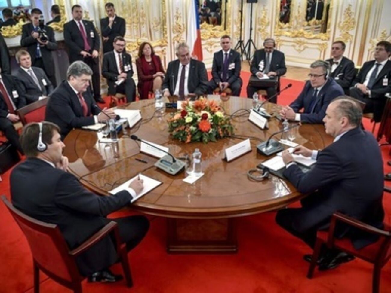 Заседание Вышеградской группы и Украины