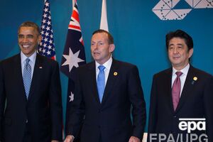 Барак Обама, Тони Эббот и Синдзо Абе