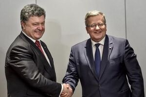 Петр Порошенко и Бронислав Коморовский