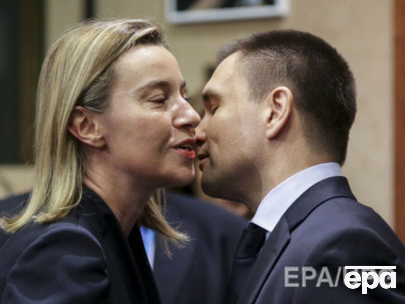 Федерика Могерини и Павел Климкин на встрече в Брюсселе