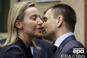 Федерика Могерини и Павел Климкин на встрече в Брюсселе