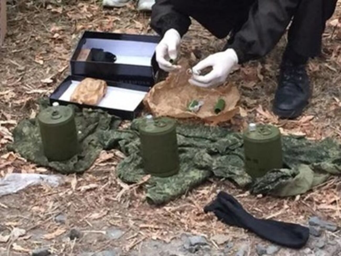 Преступники имели на вооружении мины