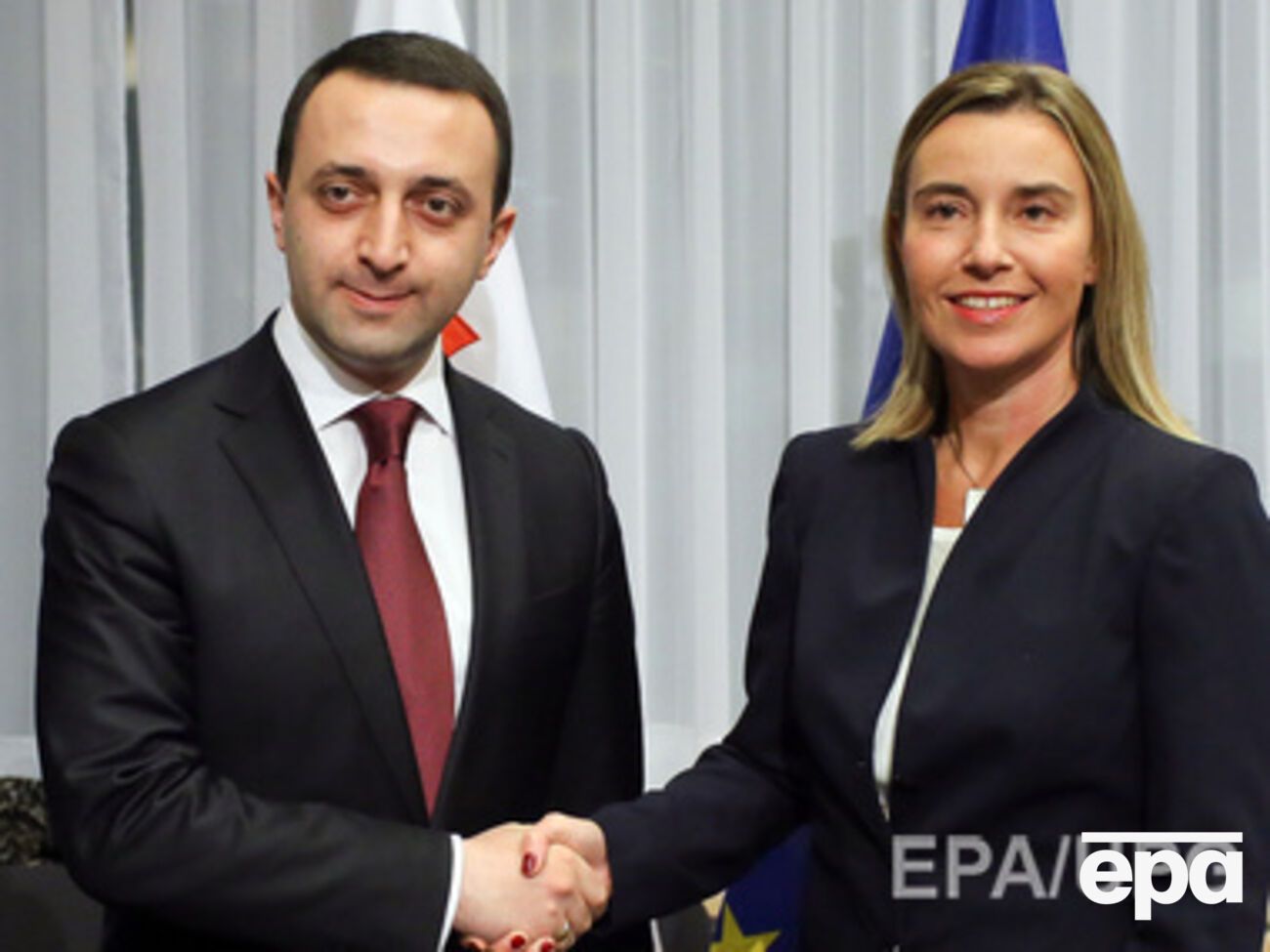 Гарибашвили заверил Могерини, что курс Грузии на интеграцию с Европой необратим