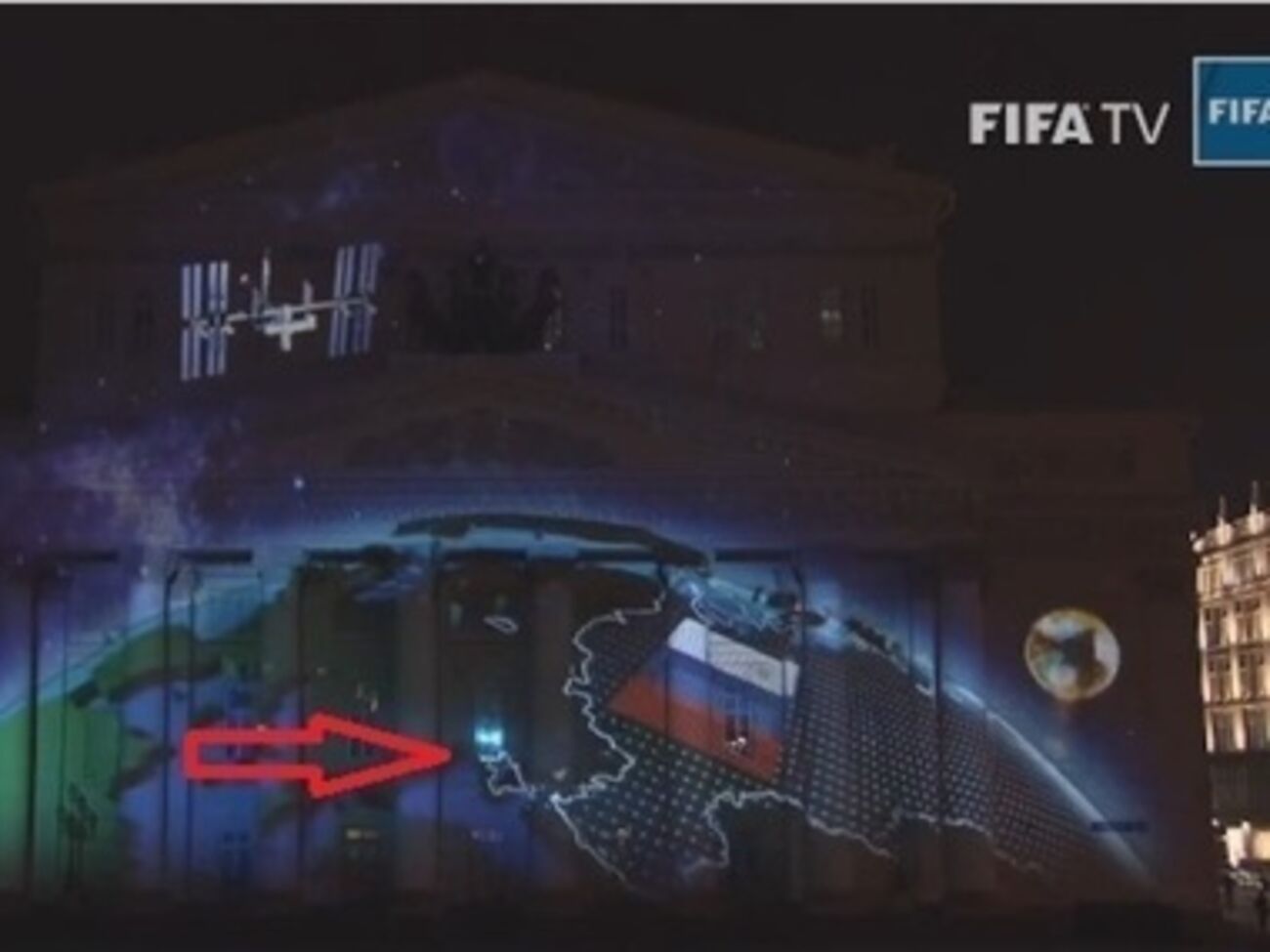 На карте Крым был отмечен частью России