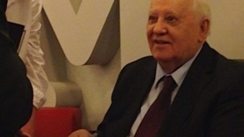 Михаил Горбачев на презентации своей книги