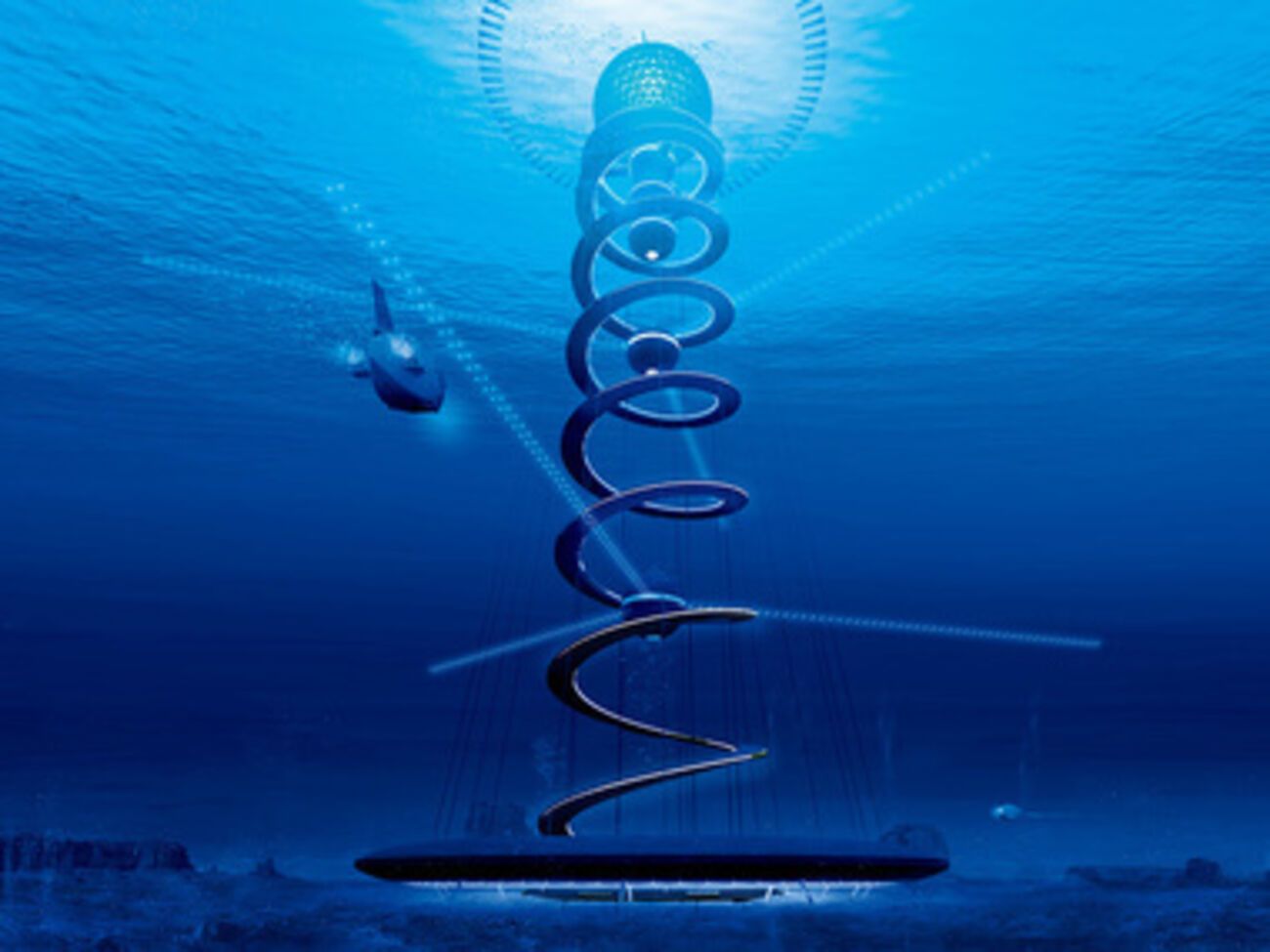 В спирали будут располагаться отели, квартиры и различные коммерческие структуры