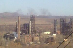 С территории Горловки артиллерия и системы залпового огня "Град" ударили по соседнему Дзержинску