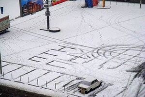 В Киеве выпал первый снег