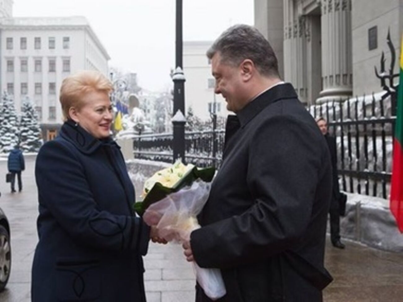Порошенко встречает Грибаускайте