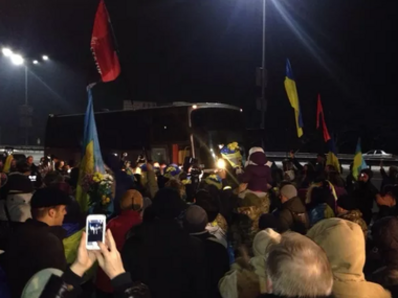 В Киеве встретили "киборгов" из 95-й бригады, вернувшихся на ротацию. Фоторепортаж