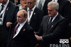 Владимир Путин и его сербский коллега Томислав Николич