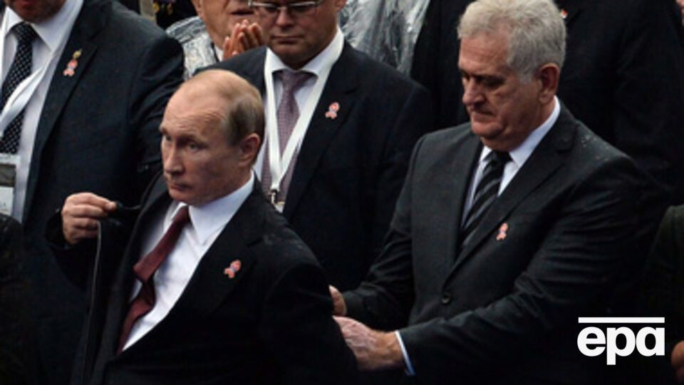 Владимир Путин и его сербский коллега Томислав Николич