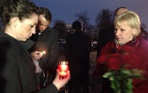 Маргот Вальстрем почтила память погибших во время Евромайдана активистов