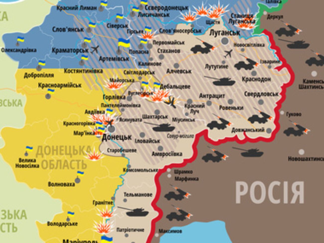 Ситуация в зоне АТО остается напряженной