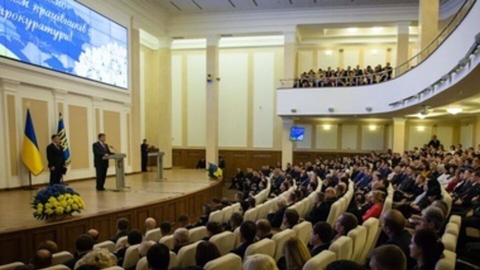 Петр Порошенко во время встречи с прокурорами