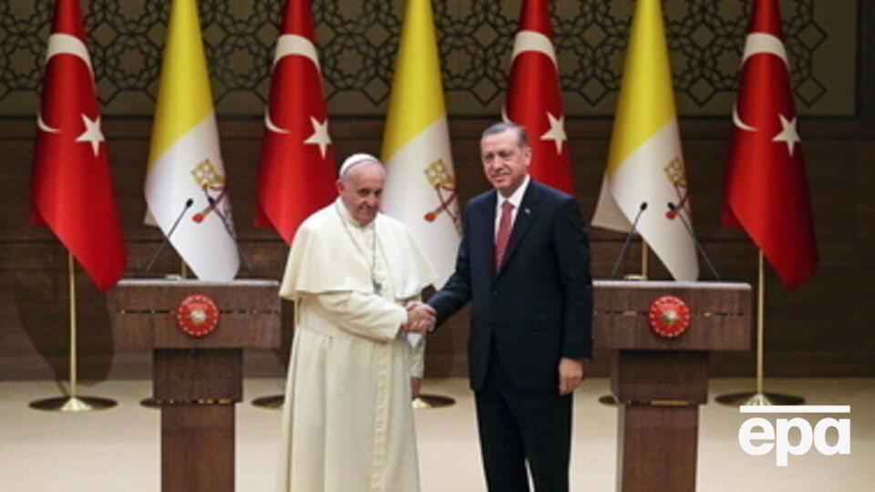 Папа Римский Франциск и Реджеп Эрдоган встретились в Анкаре