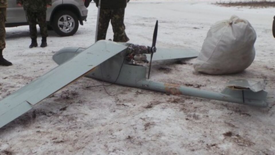 Сбитый украинскими зенитчиками беспилотник