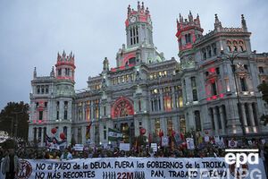 Антиправительственная демонстрация в Мадриде