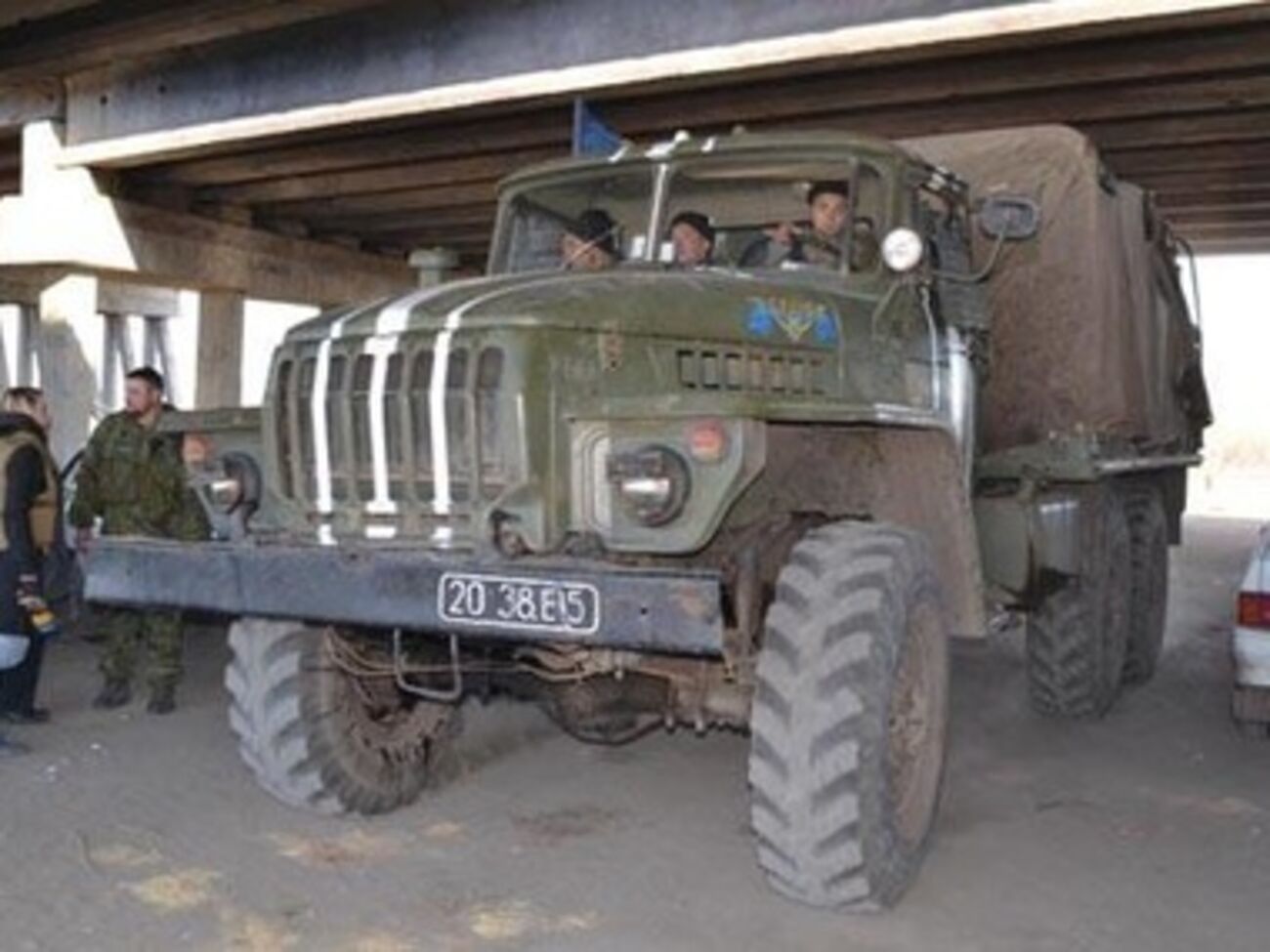 Бойцы батальона продолжают нести службу на блокпосту