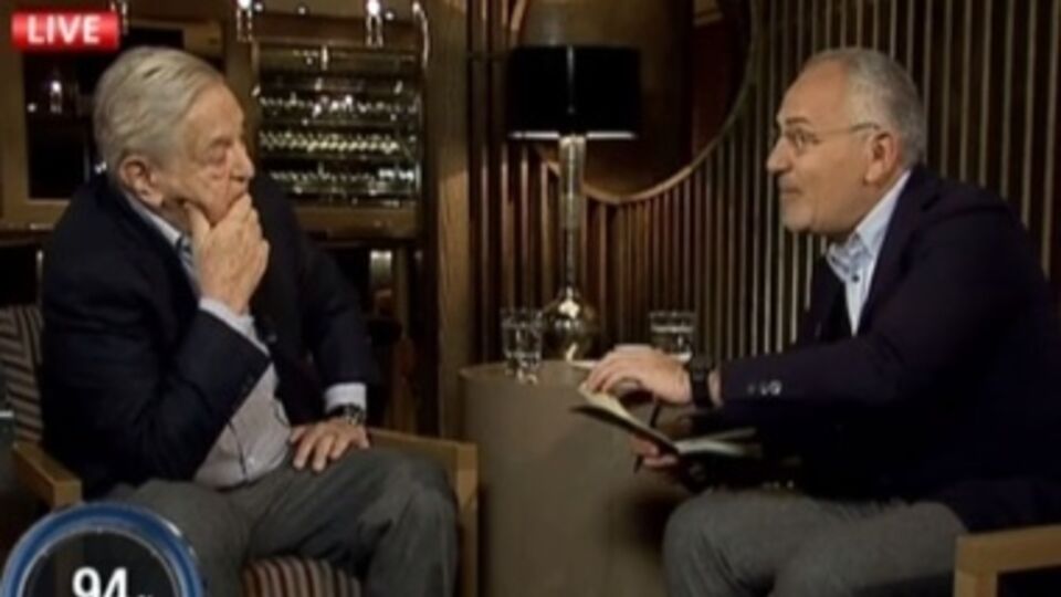 Меценат Джордж Сорос и телеведущий Савик Шустер