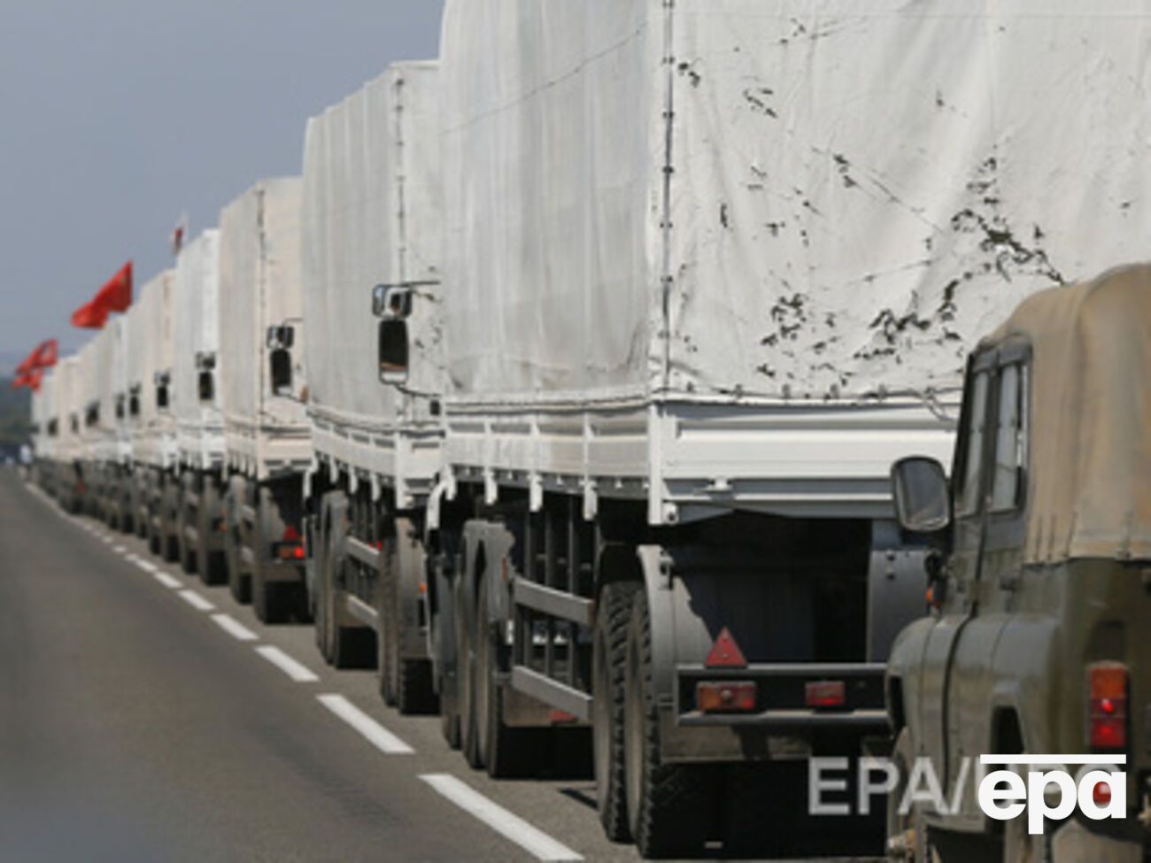 "Гумконвой" въехал в Украину в воскресенье