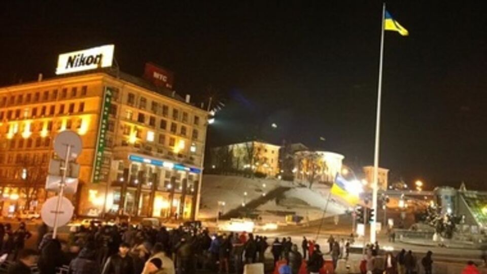 В Киеве на несколько часов перекрывали центральную улицу