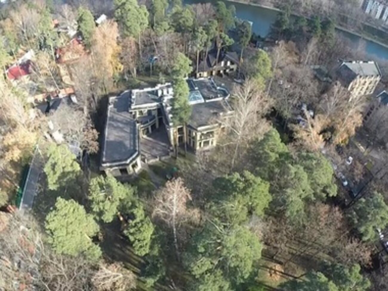 Дом семейства Патрушевых с высоты птичьего полета