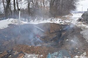 В блиндаж сил АТО на блокпосту под Дебальцево попала мина. Фоторепортаж