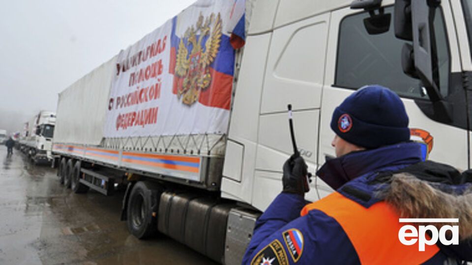 Российские грузовики покидают Украину