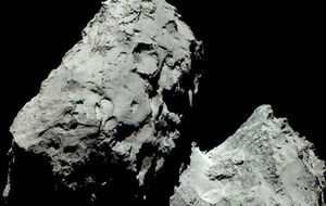 Цветная фотография кометы Чурюмова-Герасименко