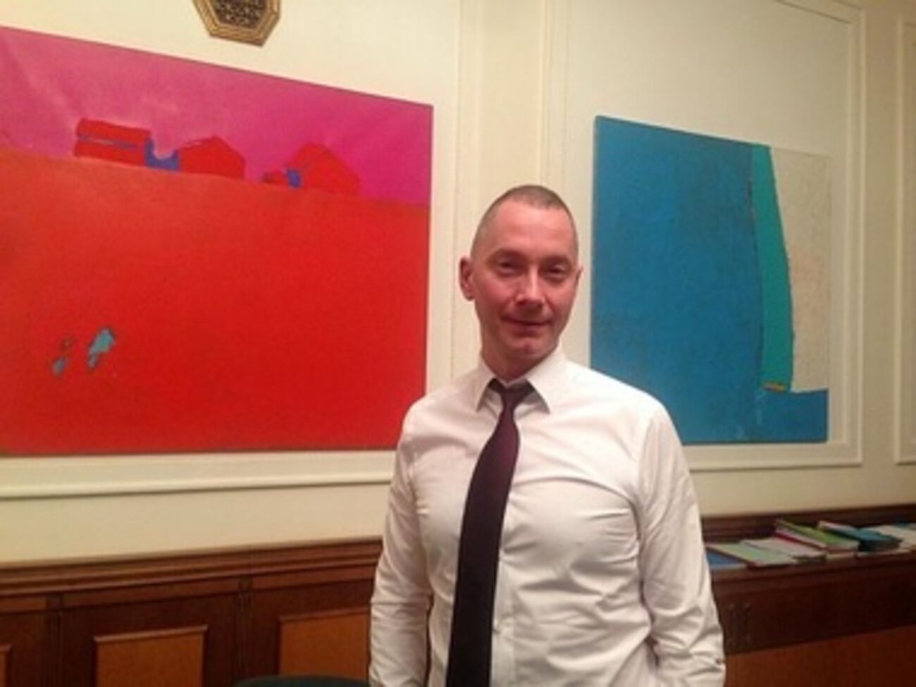 Борис Ложкин в своем рабочем кабинете на Банковой