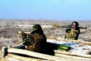 Тренировка украинских десантников